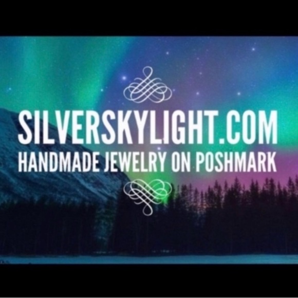 Set ! Moon star & iridescent opalite beads necklace + matching earrings boho - Picture 13 of 13